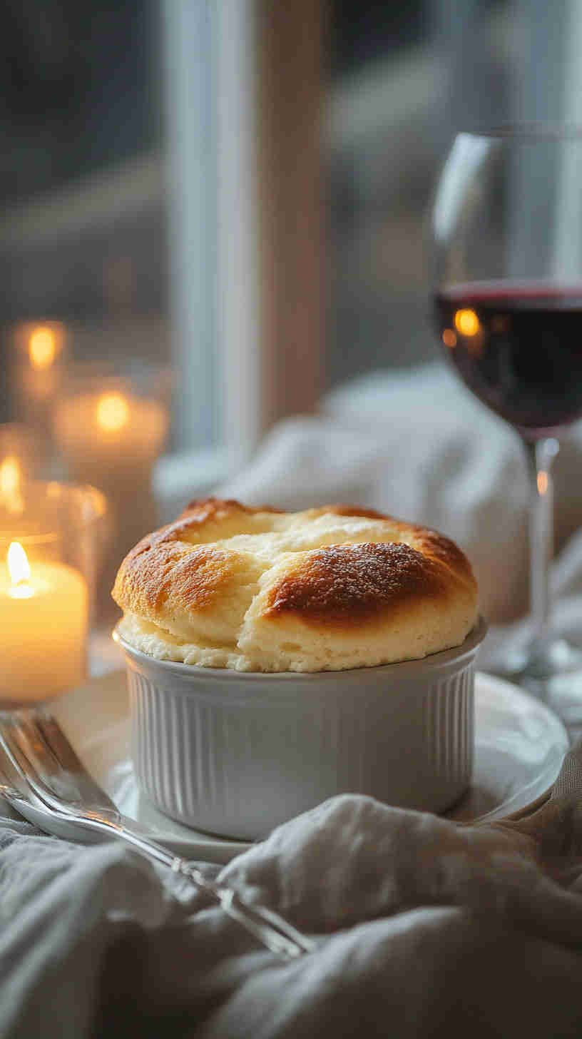 Vanilla Cottage Cheese Soufflé