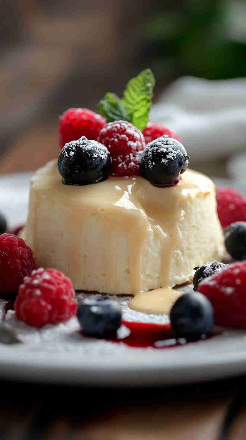 Vanilla Cottage Cheese Soufflé