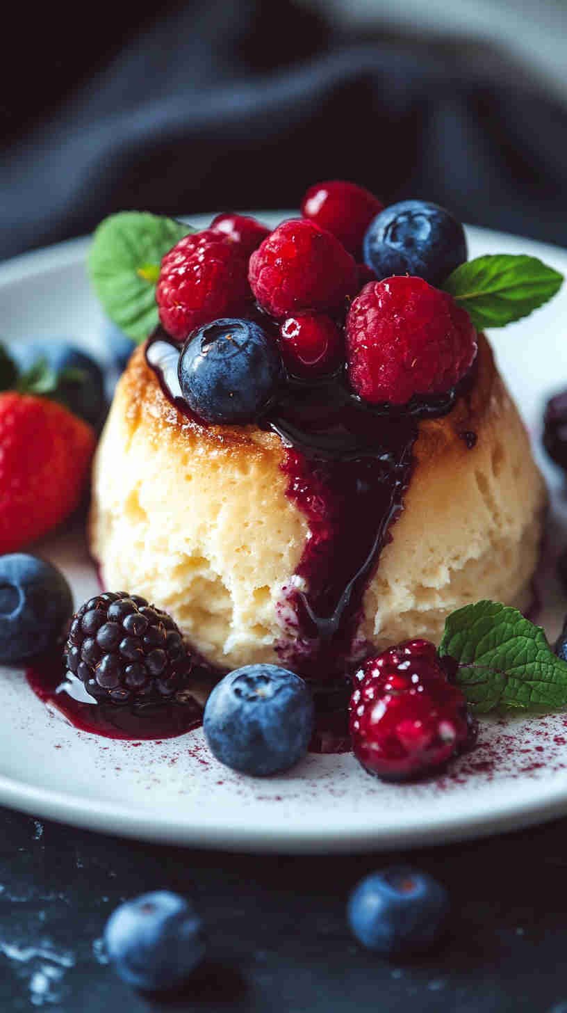 Vanilla Cottage Cheese Soufflé