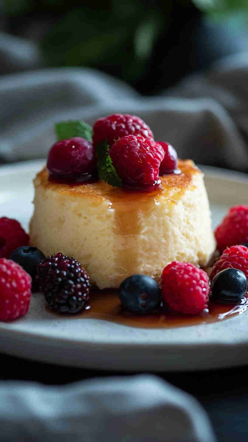Vanilla Cottage Cheese Soufflé