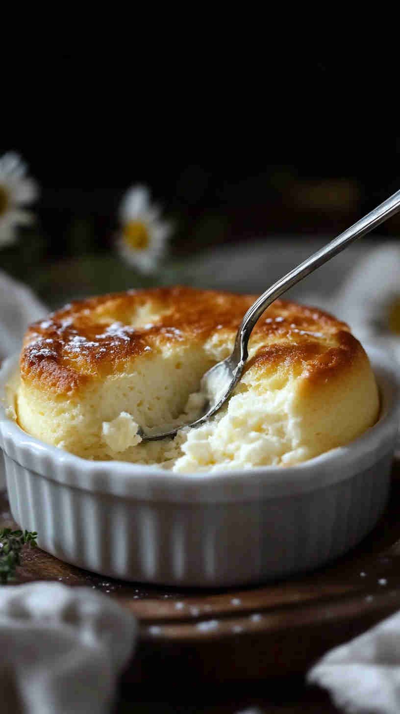 Vanilla Cottage Cheese Soufflé