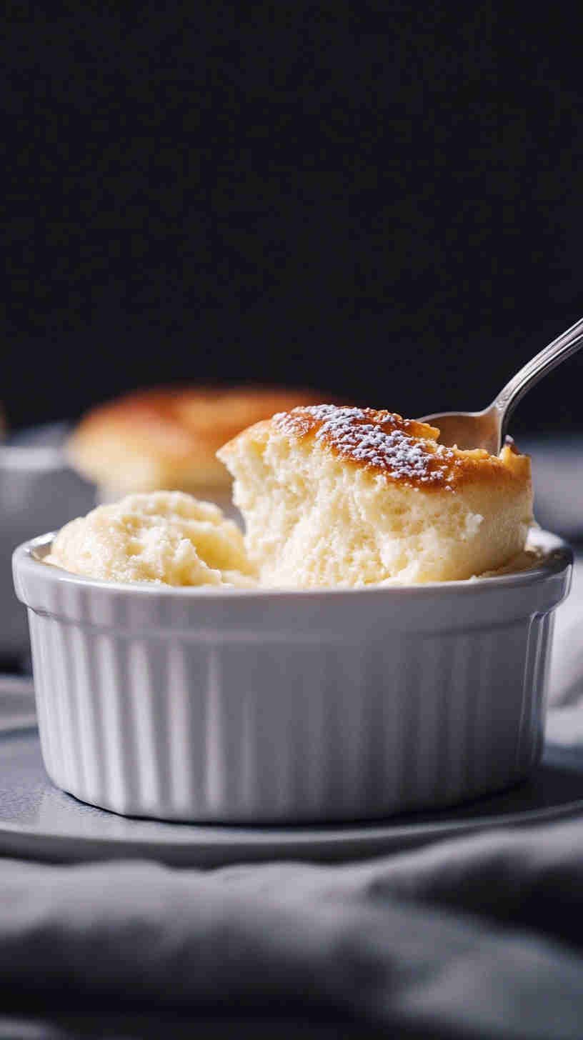 Vanilla Cottage Cheese Soufflé