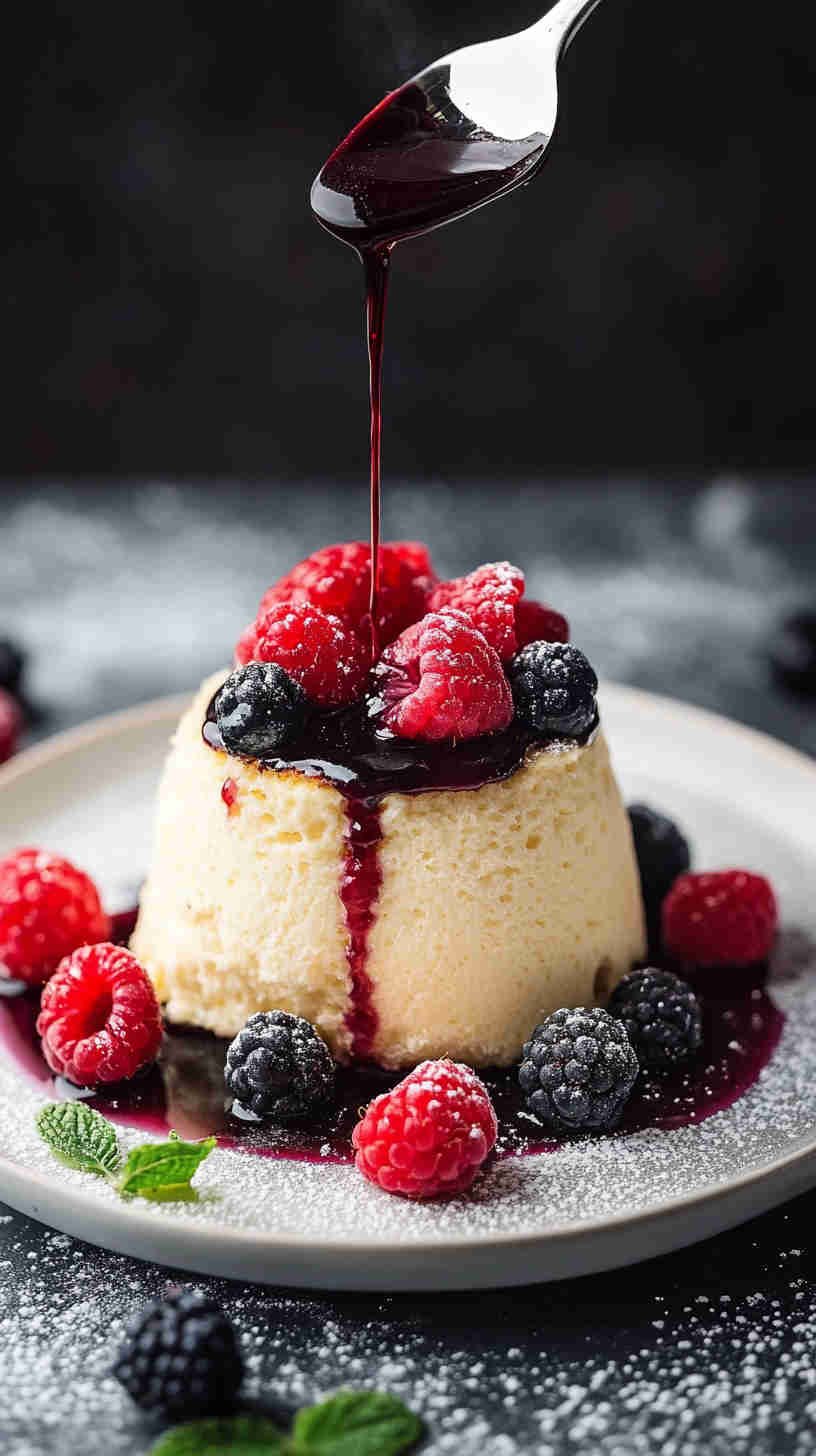 Vanilla Cottage Cheese Soufflé