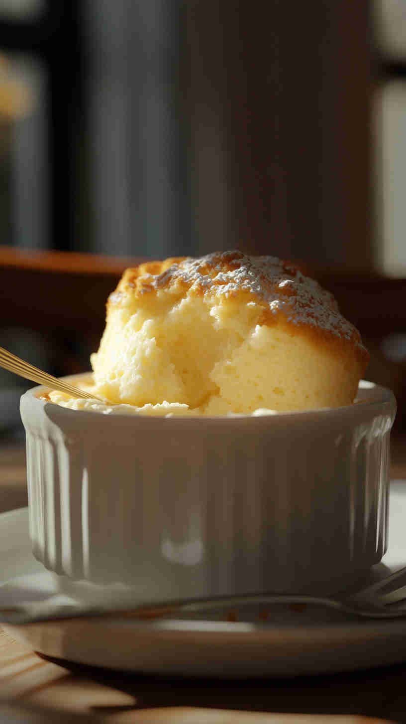 Vanilla Cottage Cheese Soufflé