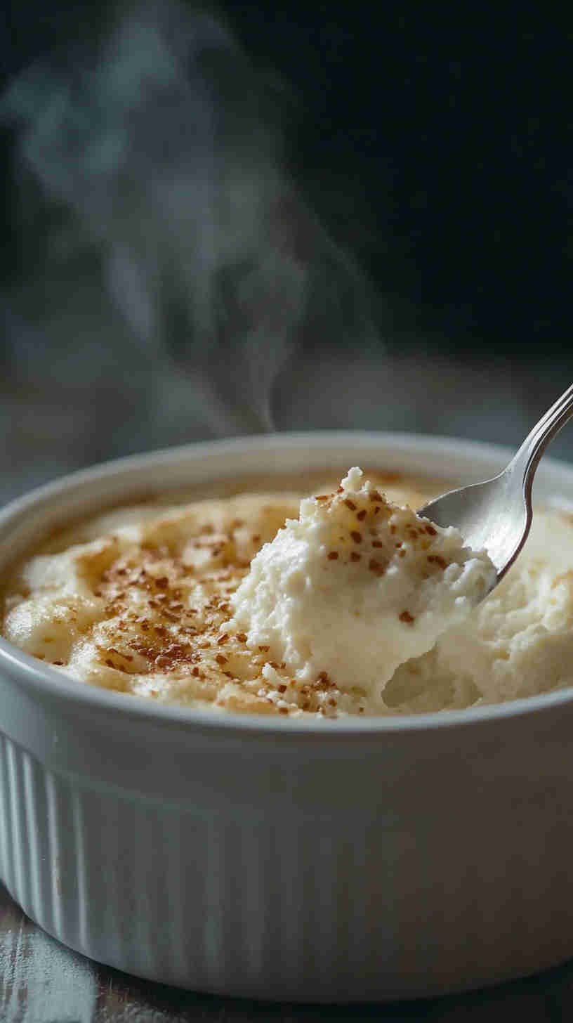 Vanilla Cottage Cheese Soufflé