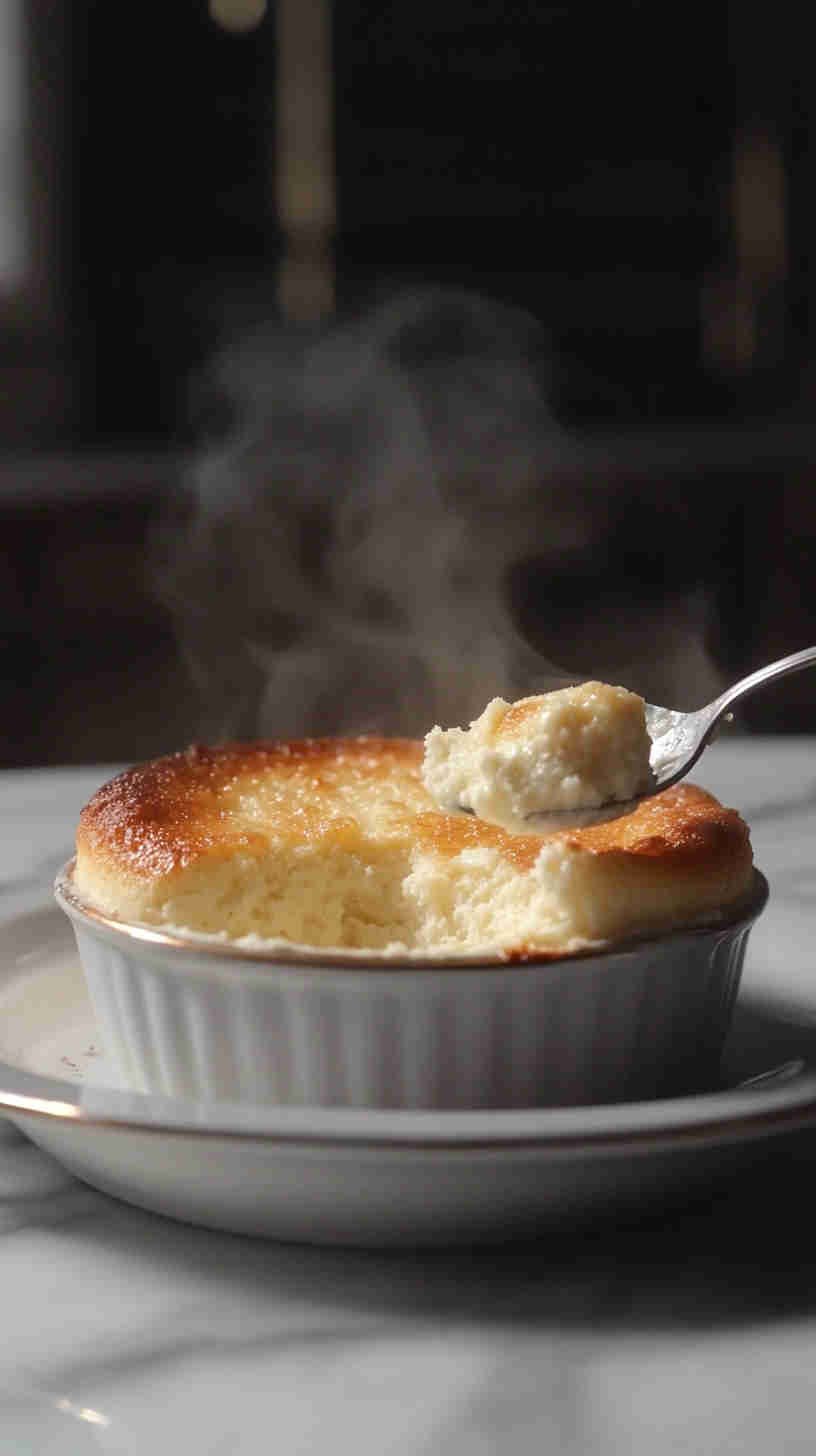 Vanilla Cottage Cheese Soufflé