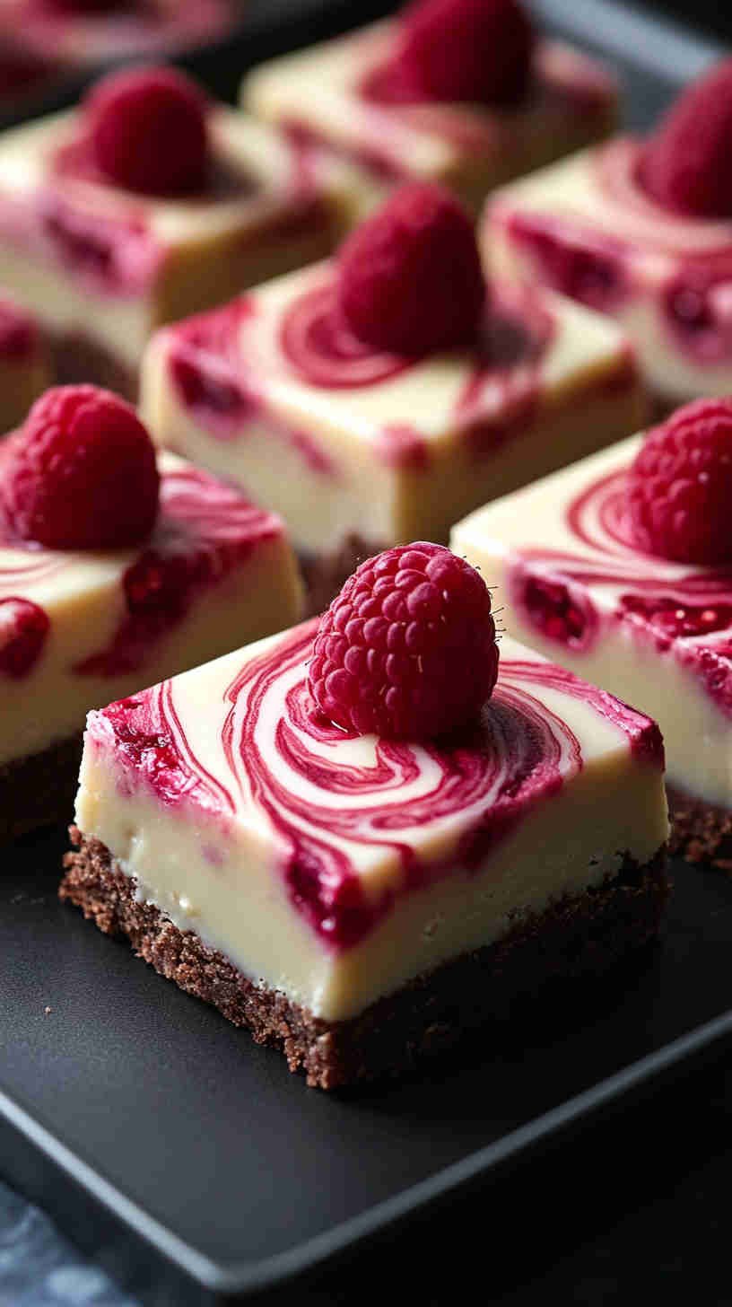 White Chocolate Raspberry Blondies