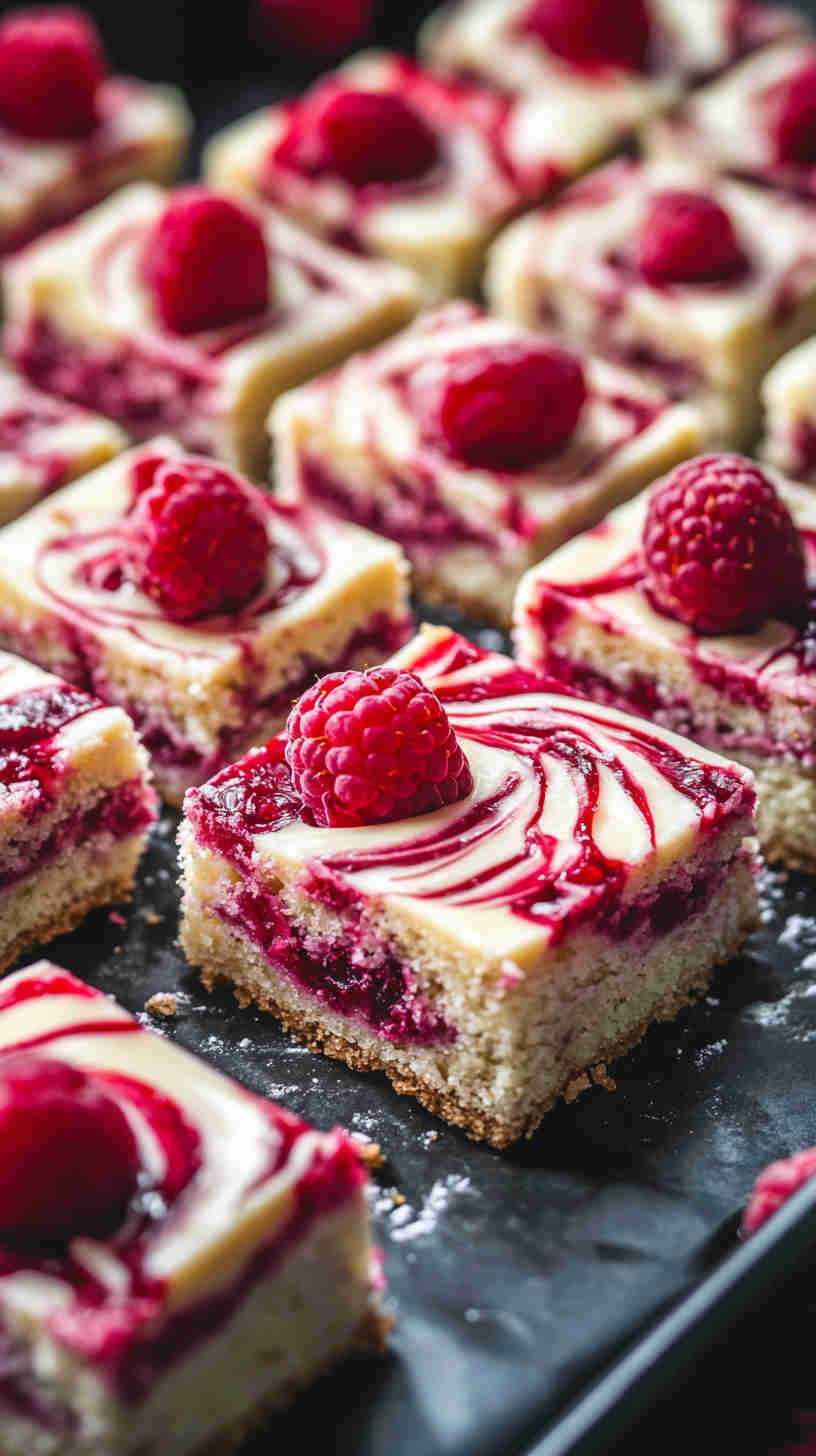 White Chocolate Raspberry Blondies