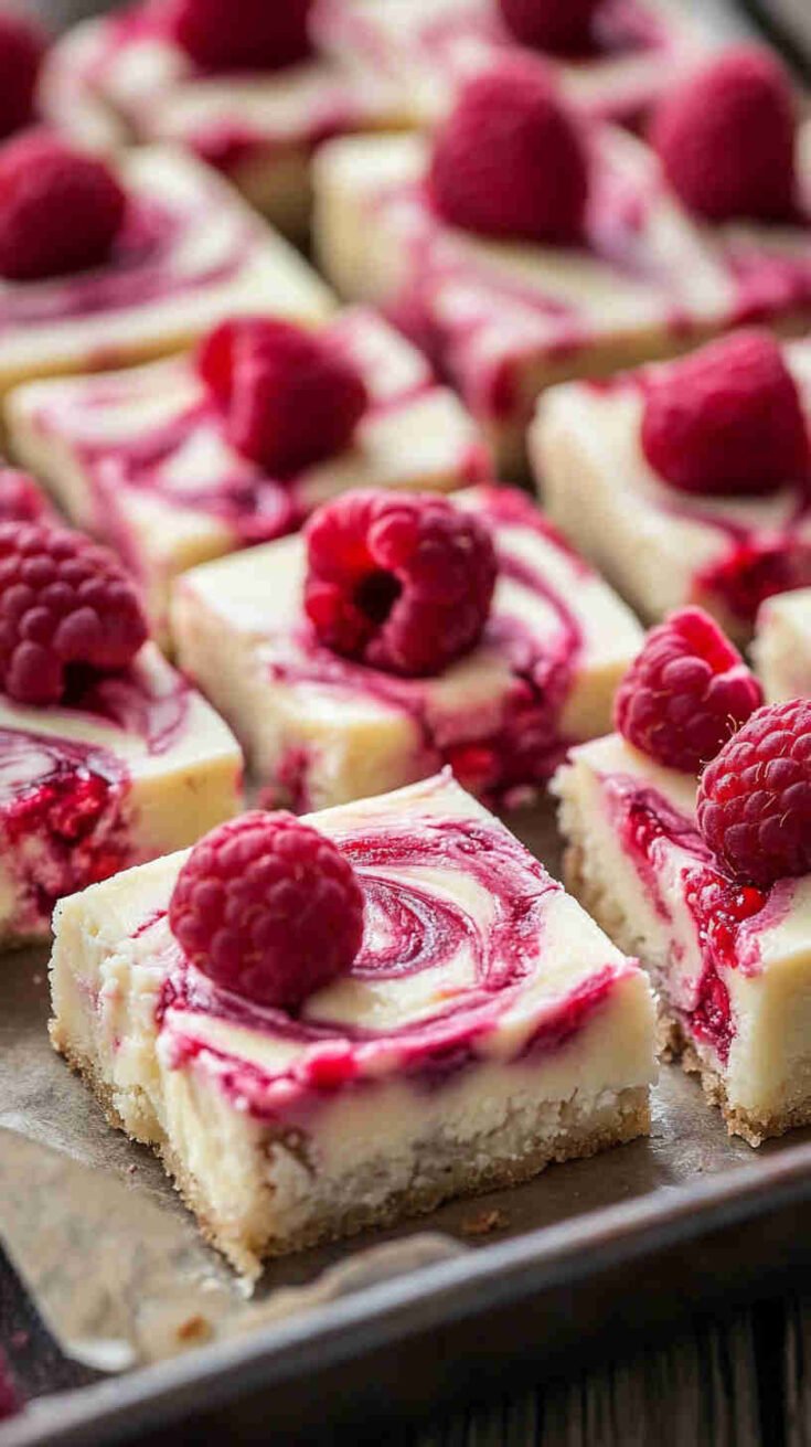White Chocolate Raspberry Blondies