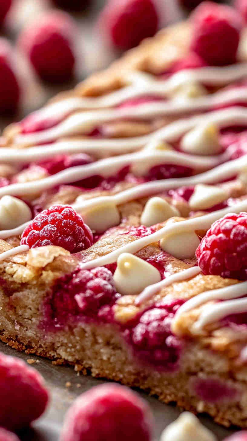 White Chocolate Raspberry Blondies