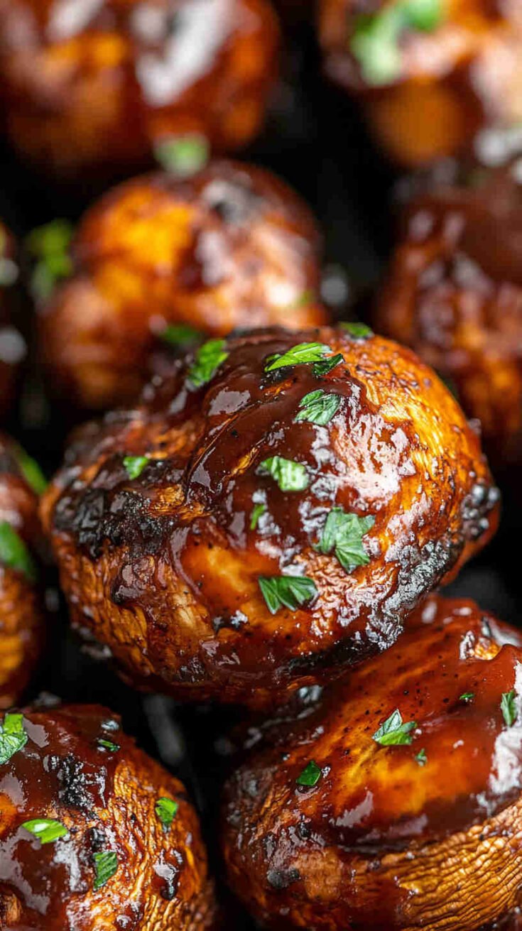 Air Fryer BBQ Mushrooms Recipe