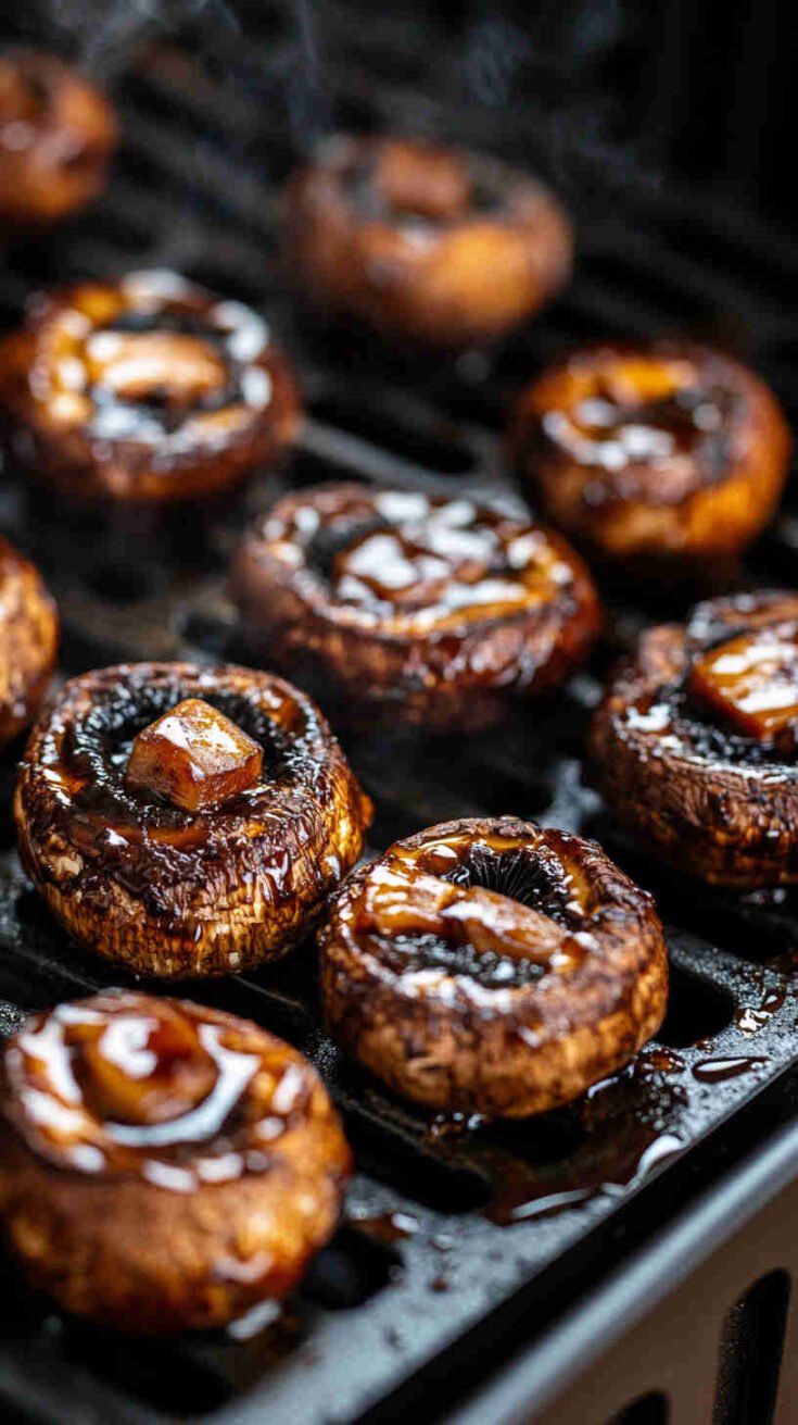 Air Fryer Balsamic Glazed Mushrooms Recipe
