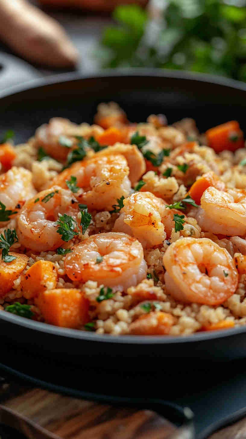 Coconut Curry Shrimp with Cauliflower Rice
