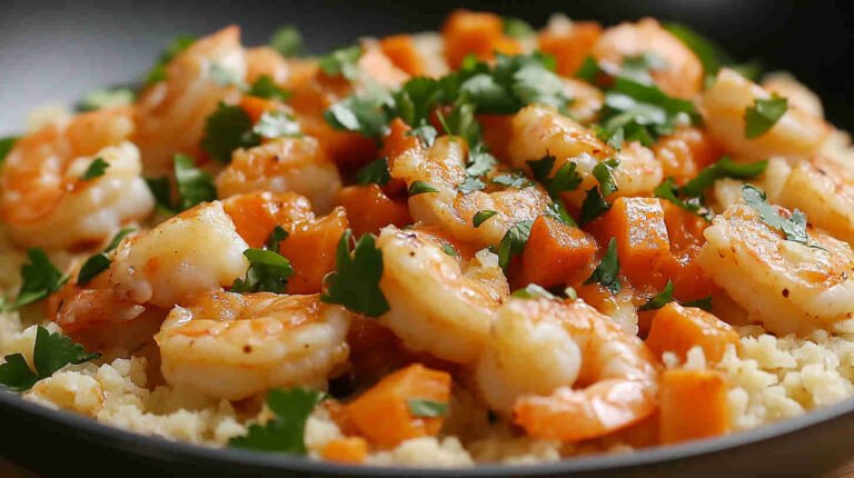 Coconut Curry Shrimp with Cauliflower Rice