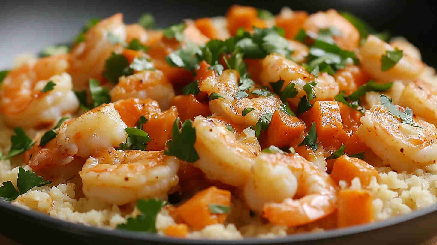 Coconut Curry Shrimp with Cauliflower Rice