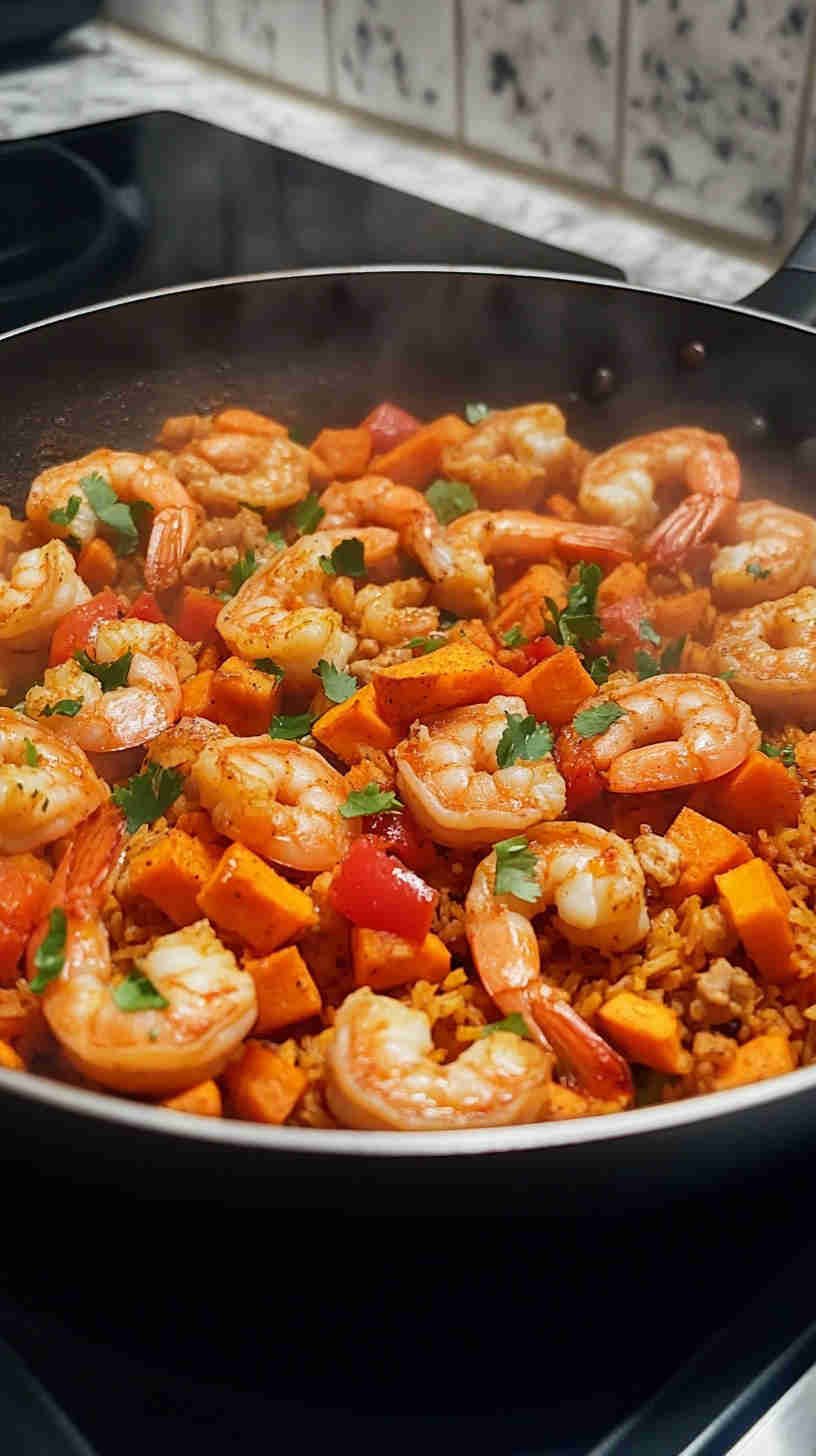 Coconut Curry Shrimp with Cauliflower Rice