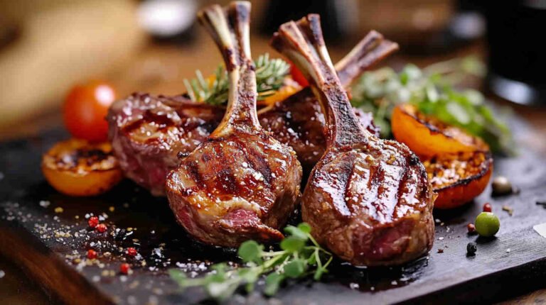 Italian Festive Grilled Lamb Chops Recipe