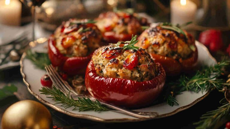 Italian Holiday Stuffed Peppers Recipe