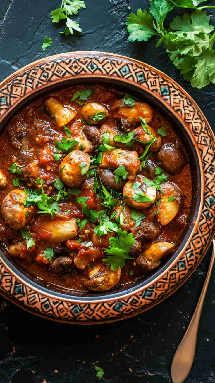 Moroccan Spiced Mushroom Tagine Recipe