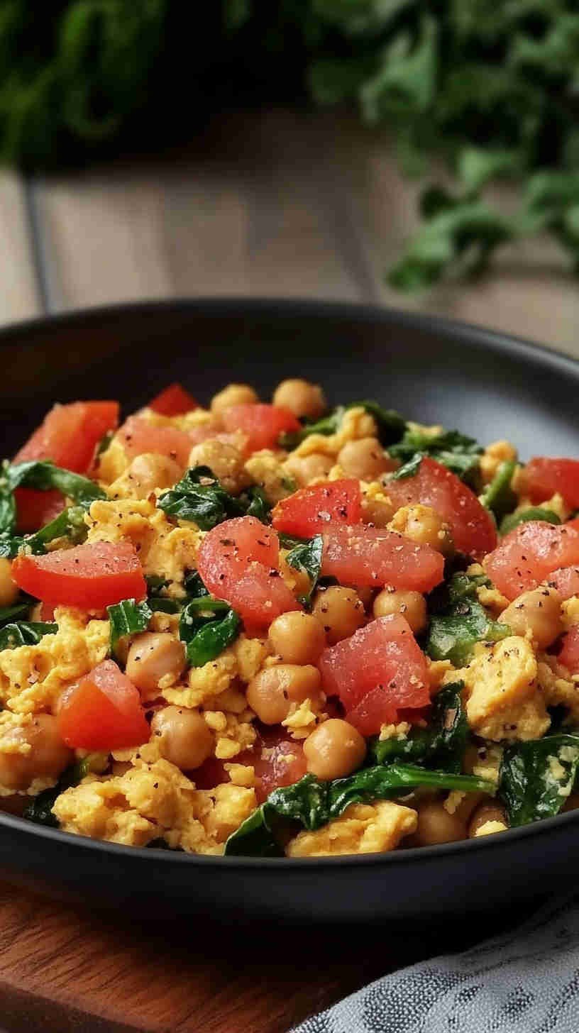 Muscle-Gaining Egg White Scramble with Spinach