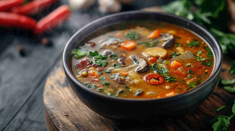 Nigerian Mushroom and Vegetable Pepper Soup Recipe