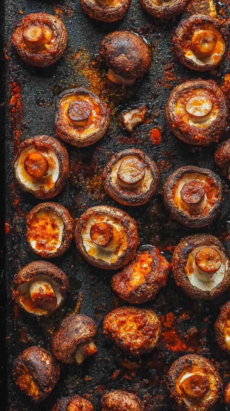 North African Harissa Roasted Mushrooms Recipe (10)