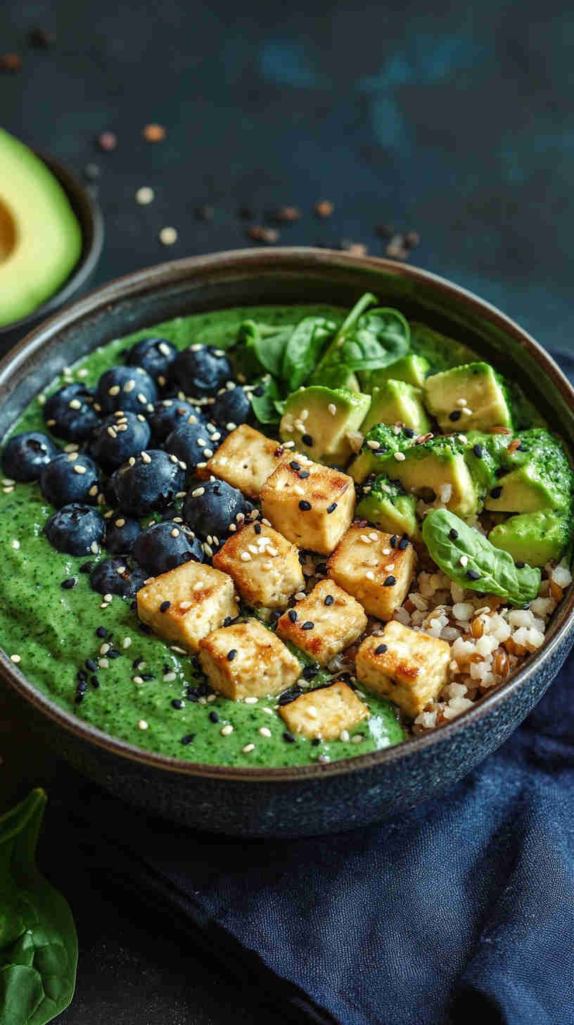 Nutritious Veggie Stir-Fry with Tofu and Brown Rice