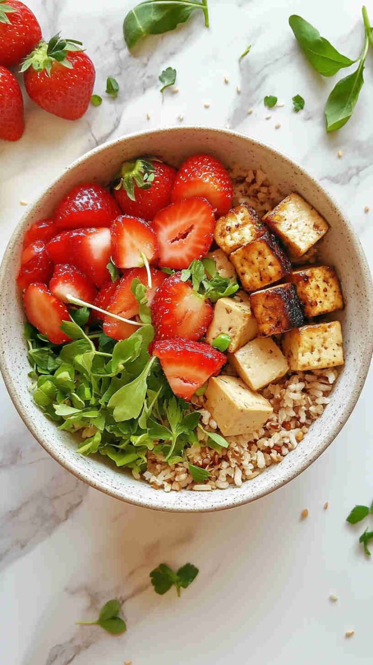 Nutritious Veggie Stir-Fry with Tofu and Brown Rice