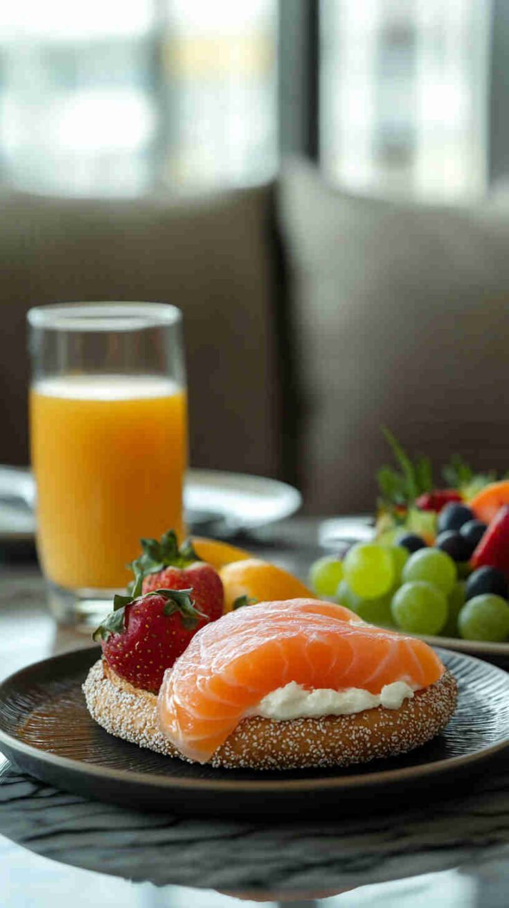 Smoked Salmon & Cream Cheese Bagel Recipe