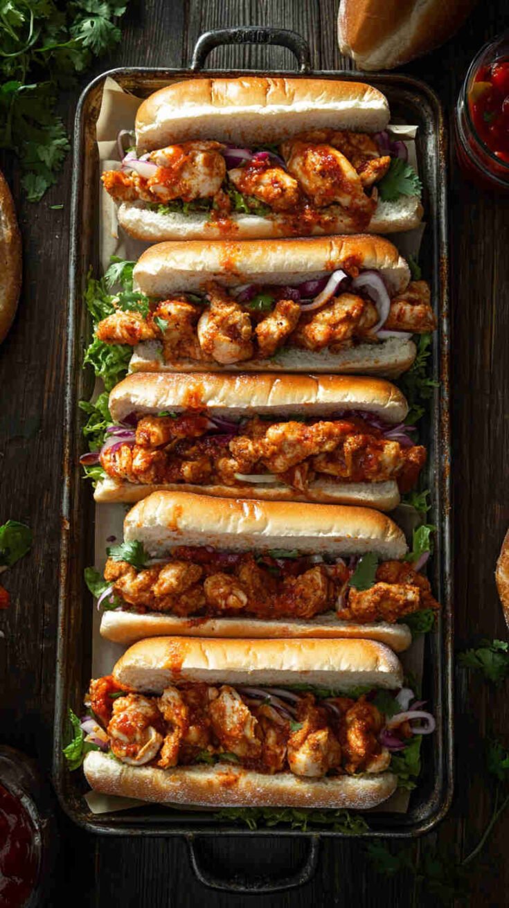 Spicy Cajun Chicken Po' Boy Recipe