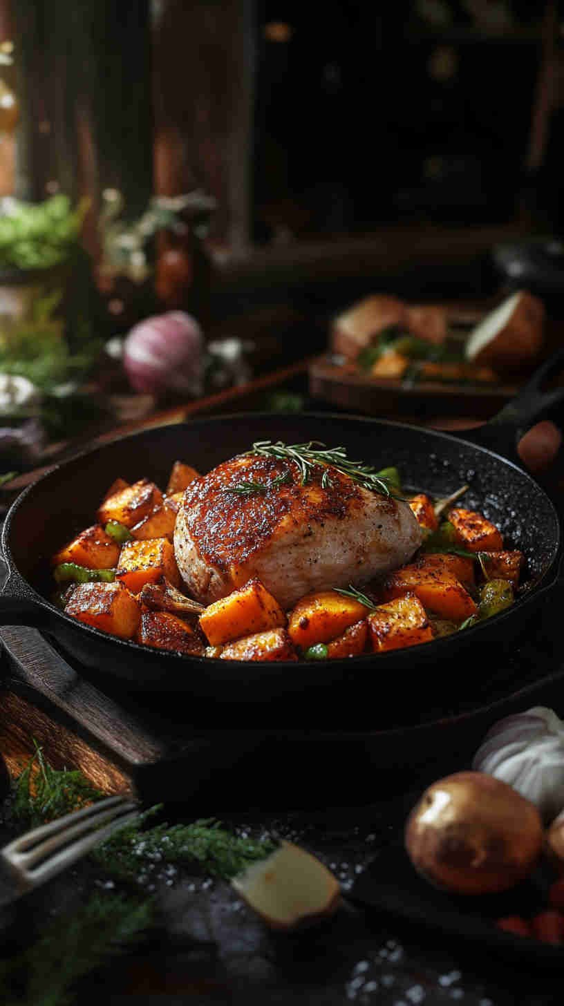 Sweet Potato and Turkey Skillet for Recovery