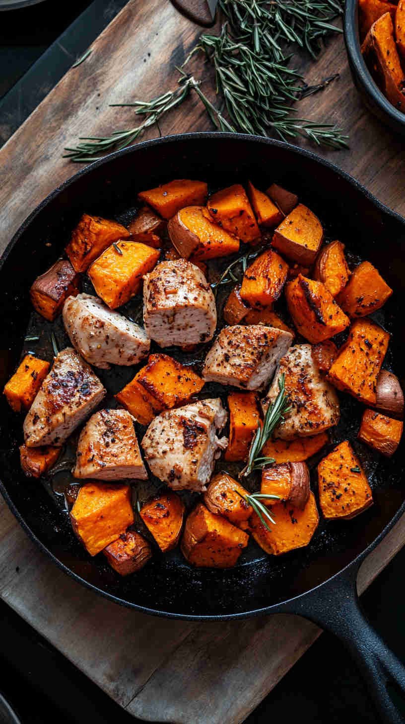 Sweet Potato and Turkey Skillet for Recovery