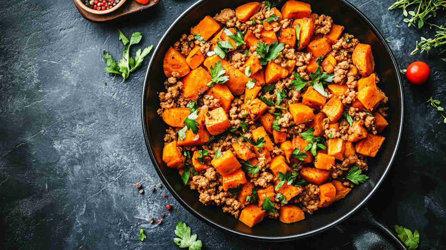 Sweet Potato and Turkey Skillet for Recovery