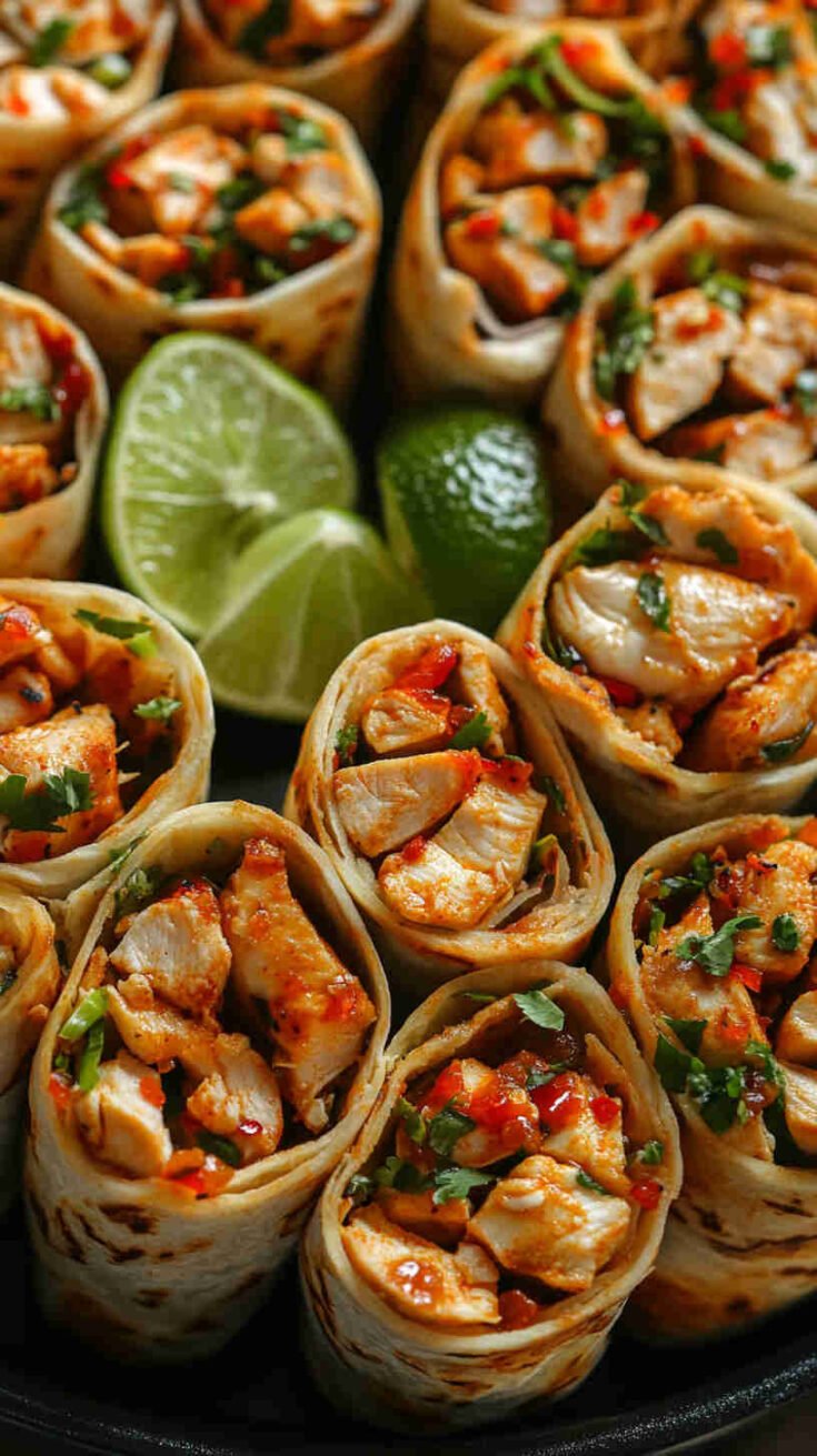Sweet & Spicy Chicken Sriracha Wrap Recipe
