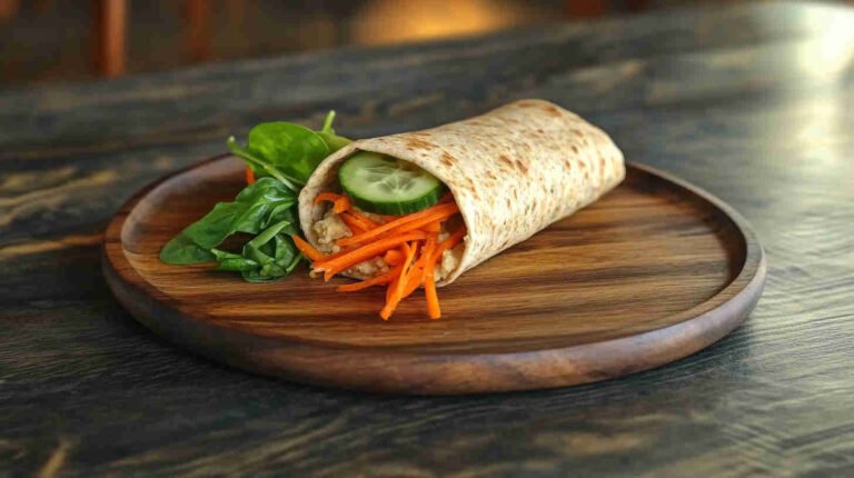 Veggie Hummus Wrap Recipe
