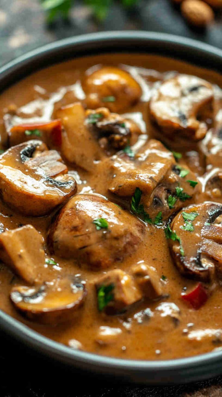 West African Peanut Mushroom Sauce Recipe