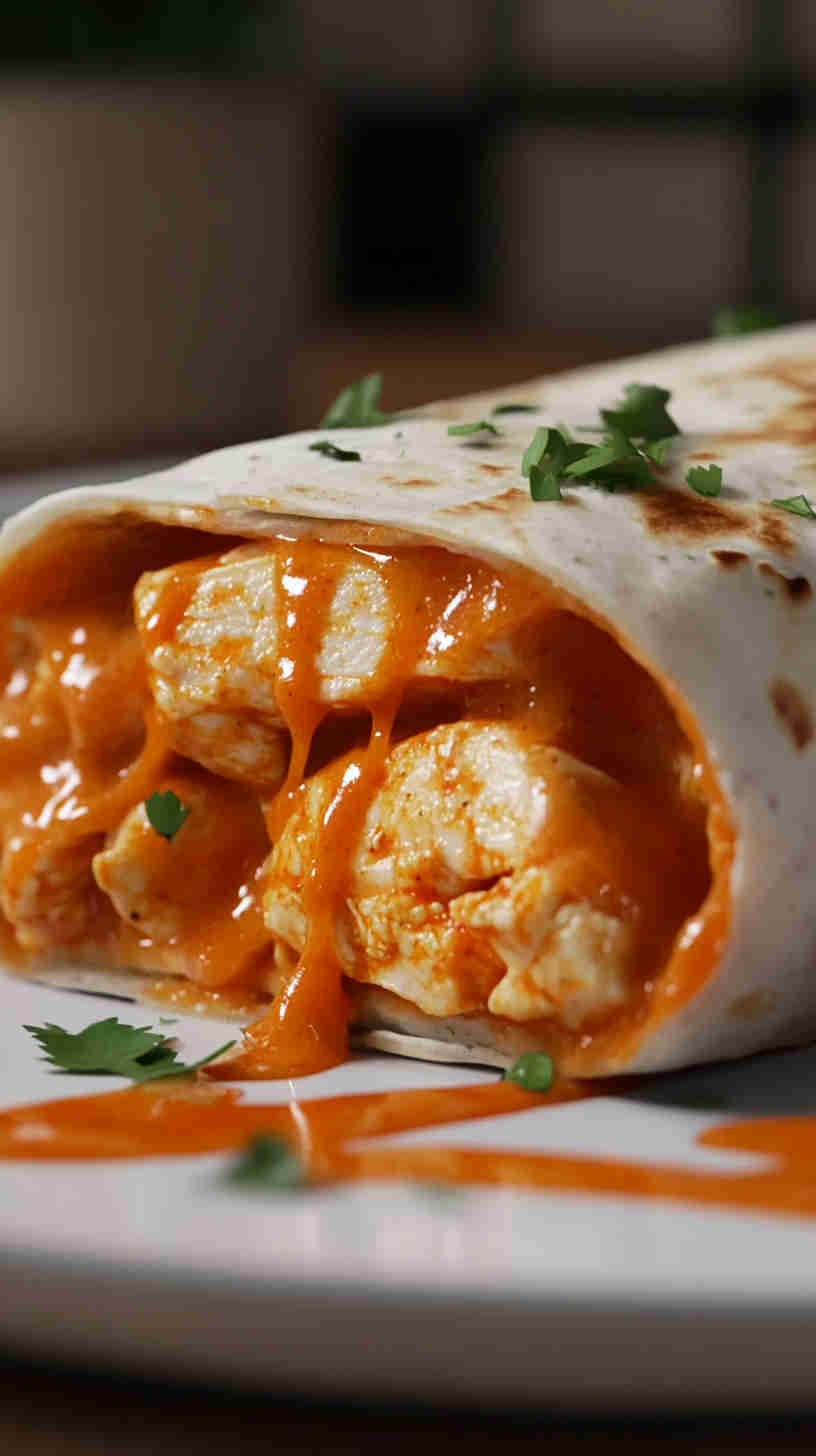 Buffalo Chicken Wrap with Blue Cheese