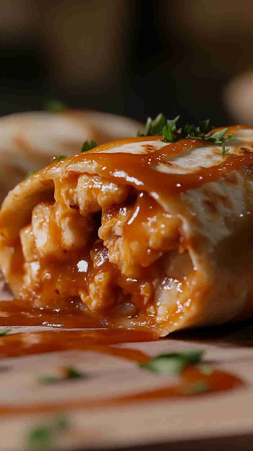 Buffalo Chicken Wrap with Blue Cheese