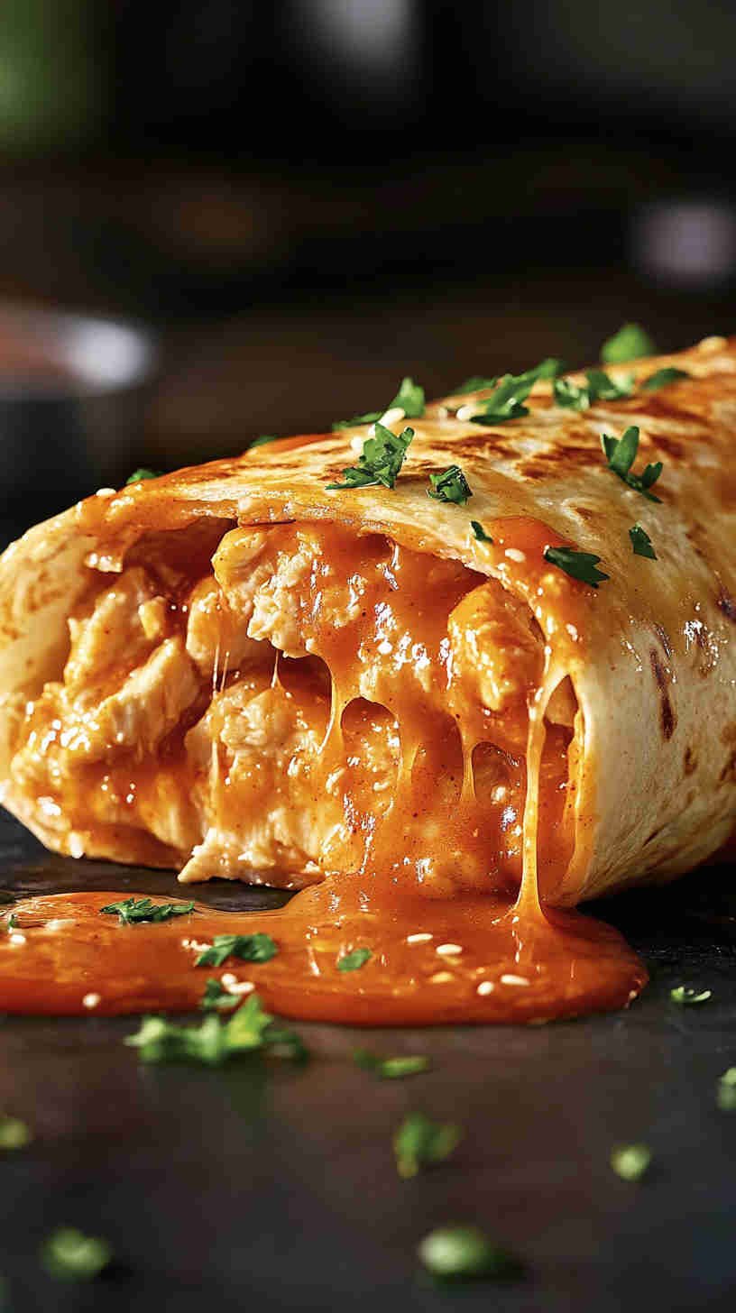 Buffalo Chicken Wrap with Blue Cheese
