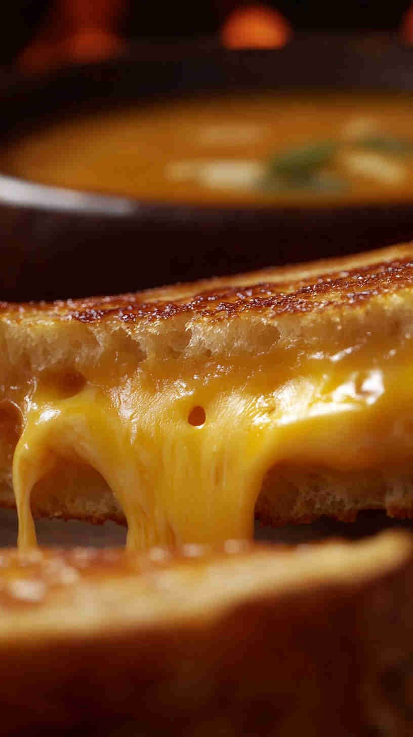 Grilled Cheese & Tomato Soup Sandwich