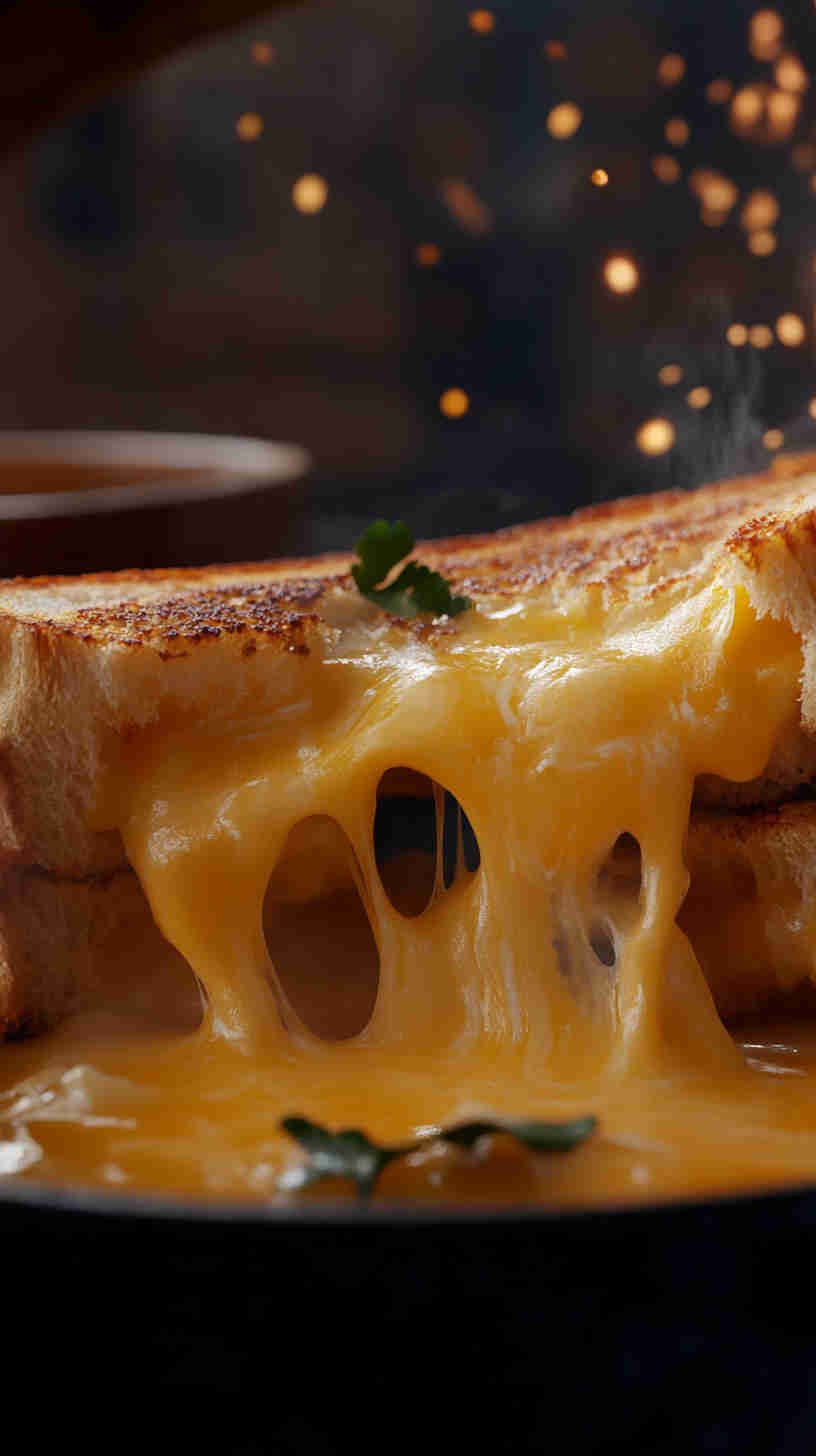 Grilled Cheese & Tomato Soup Sandwich