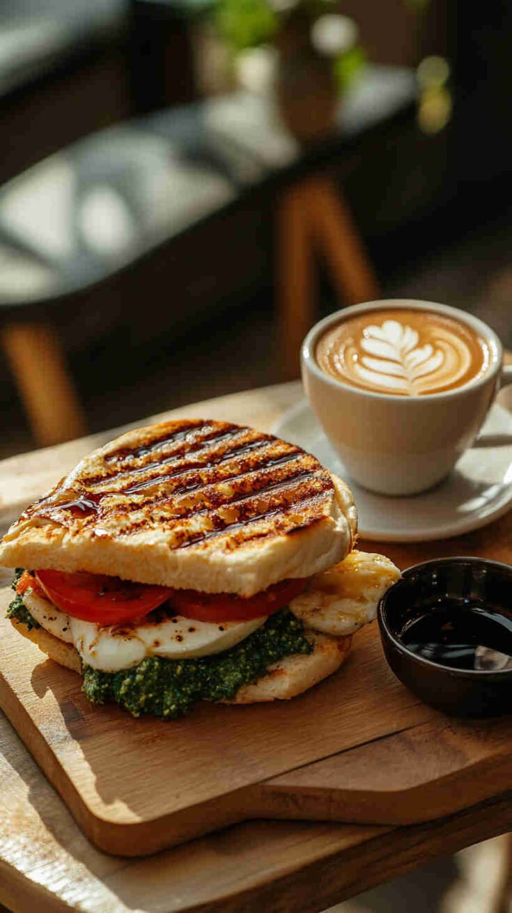 Caprese Panini with Pesto