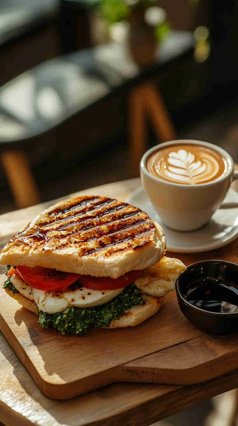 Caprese Panini with Pesto