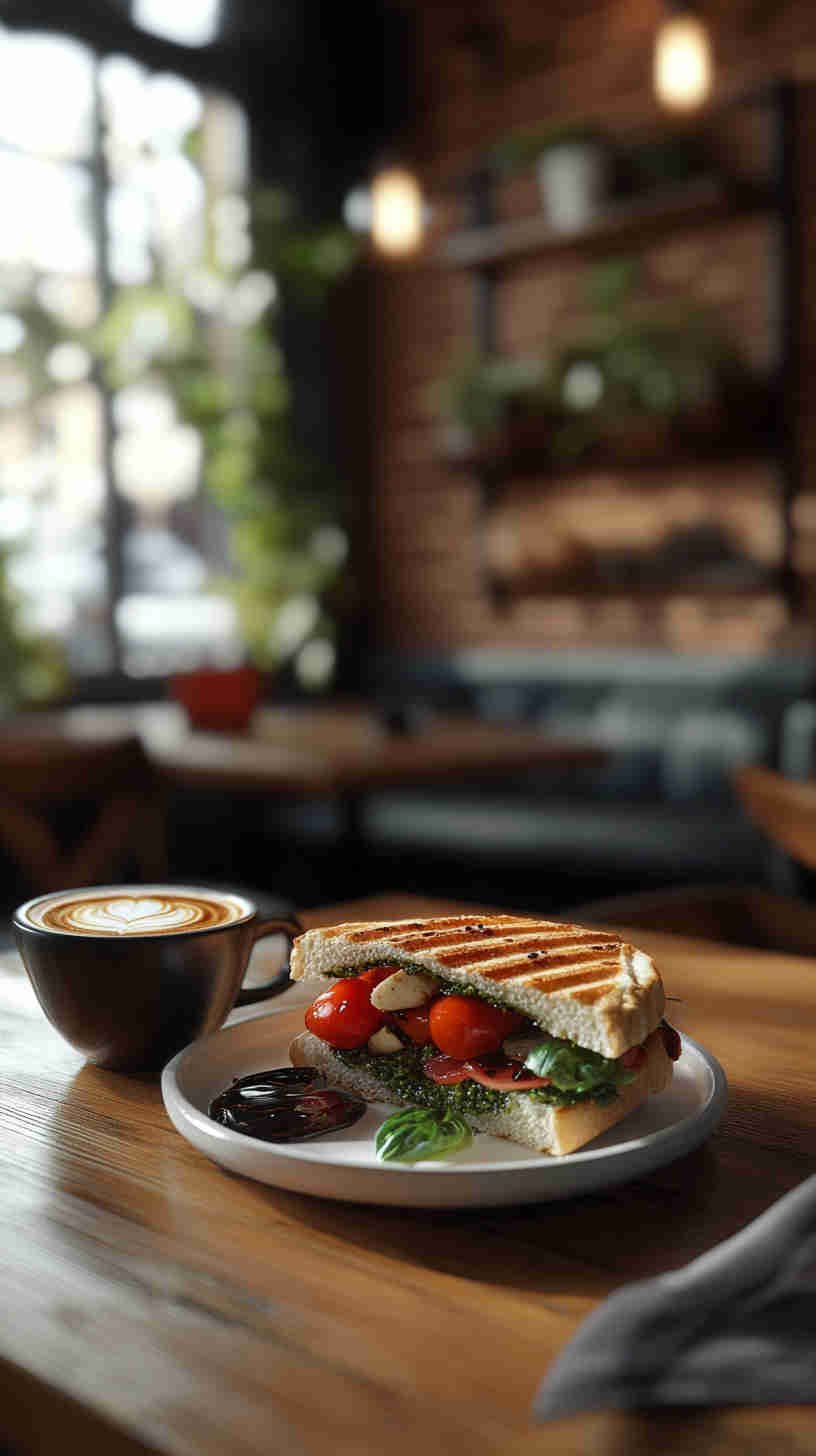 Caprese Panini with Pesto