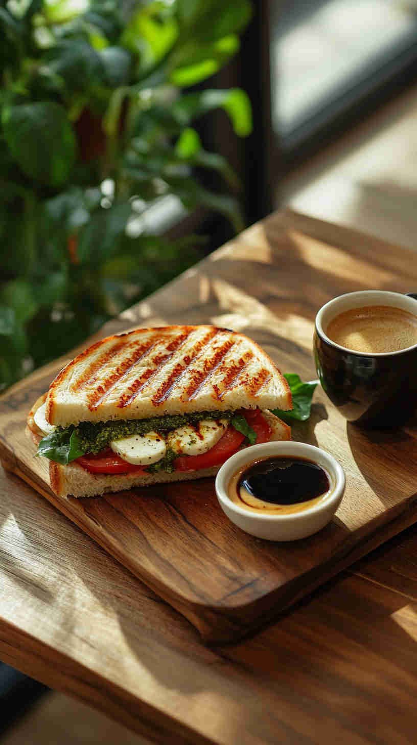 Caprese Panini with Pesto