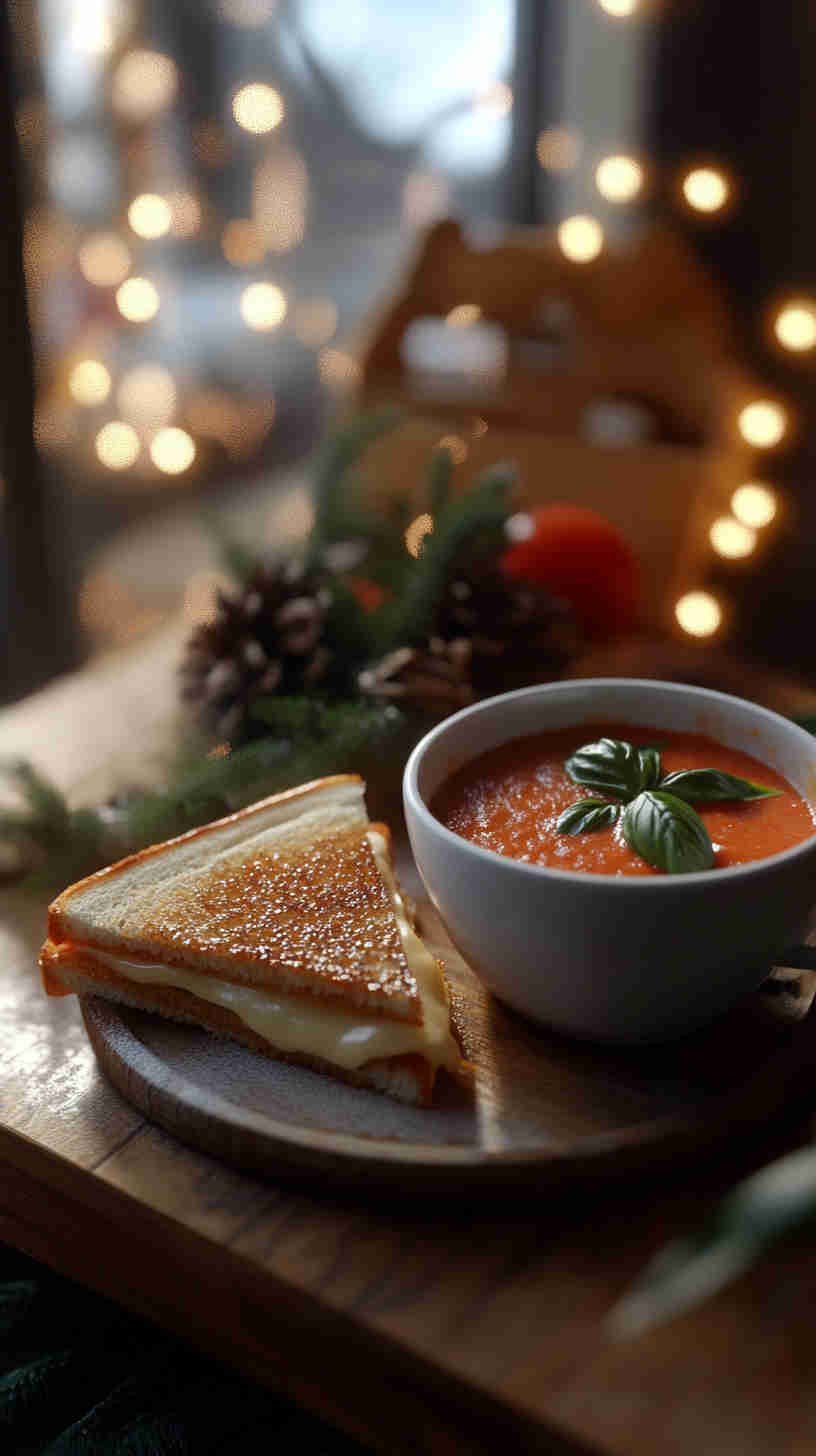 Grilled Cheese & Tomato Soup Sandwich