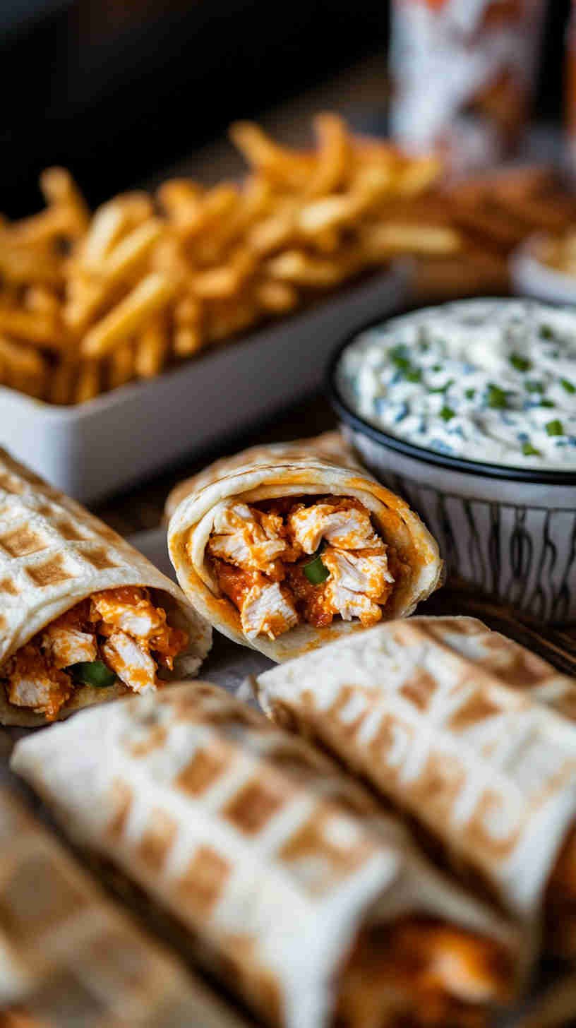 Buffalo Chicken Wrap with Blue Cheese