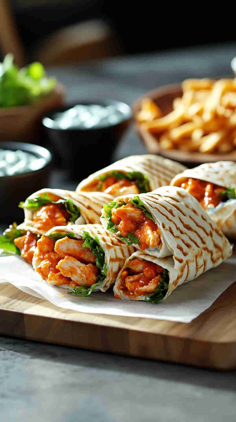 Buffalo Chicken Wrap with Blue Cheese