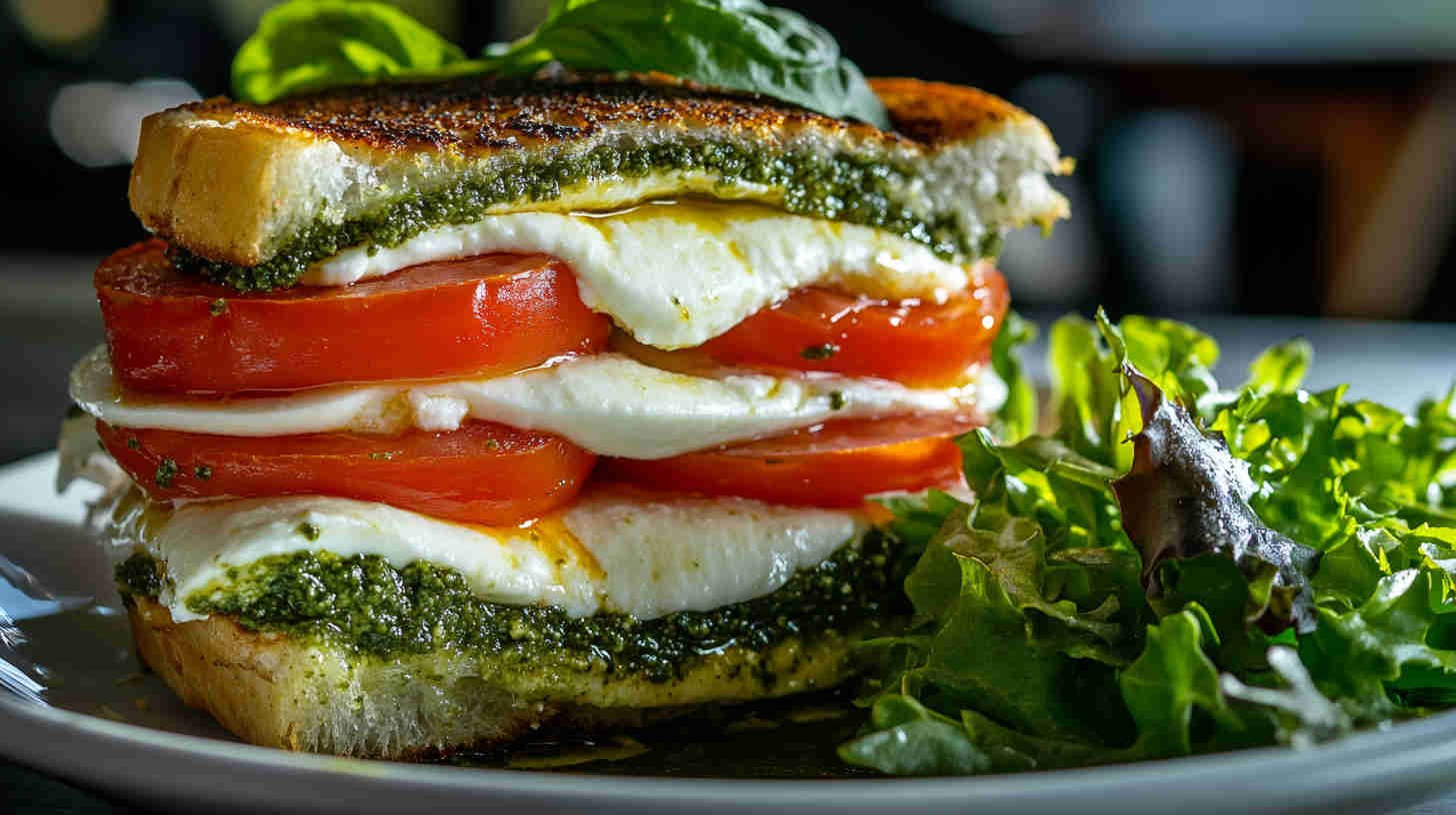Caprese Panini with Pesto