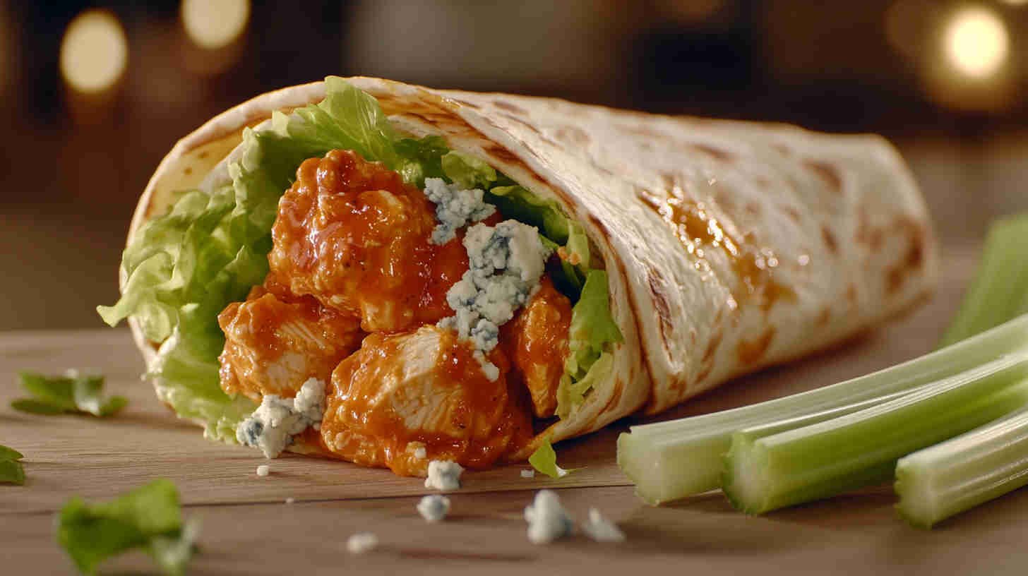 Buffalo Chicken Wrap with Blue Cheese